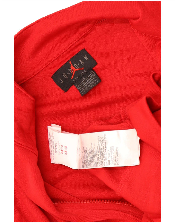 Jordan Jungen-Trainingsanzug-Top-Jacke, 12–13 Jahre, XL, rotes Farbblock-Polyester