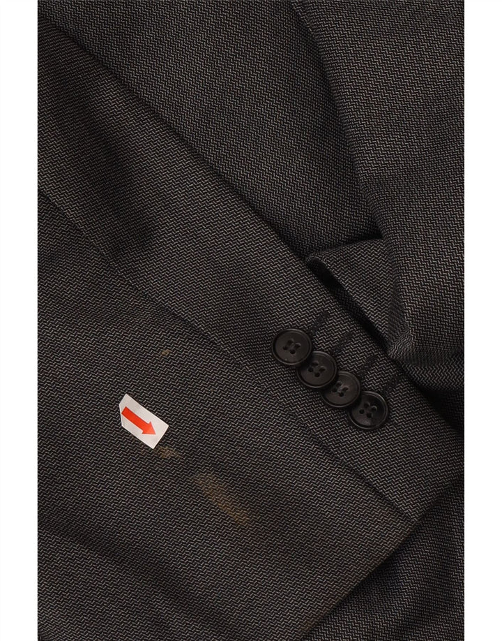 Marks & Spencer Herren-Blazer mit 2 Knöpfen, UK 46, XL, graue Wolle