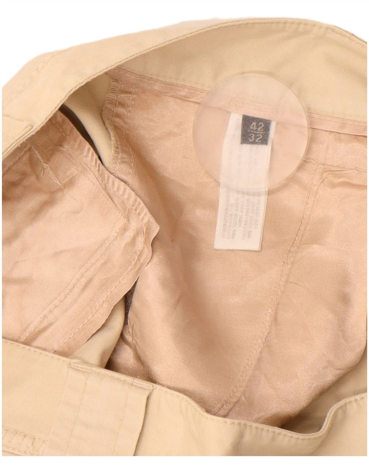 MASSIMO DUTTI Gerade Chino-Hose für Damen, EU 42, Größe L, W32, L33, Beige