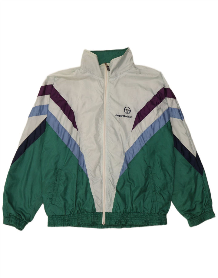 SERGIO TACCHINI Herren-Trainingsanzug, IT 50, Mittelgrün, Farbblock