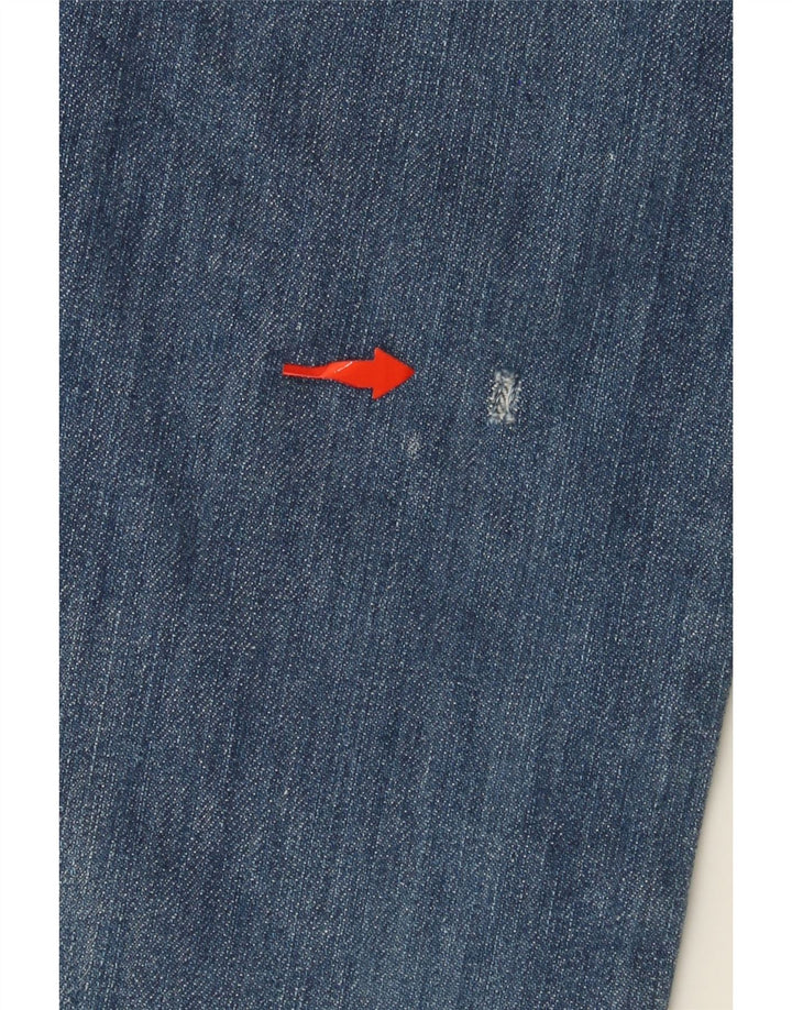 GAS Damen Straight Jeans W33 L30 Blaue Baumwolle