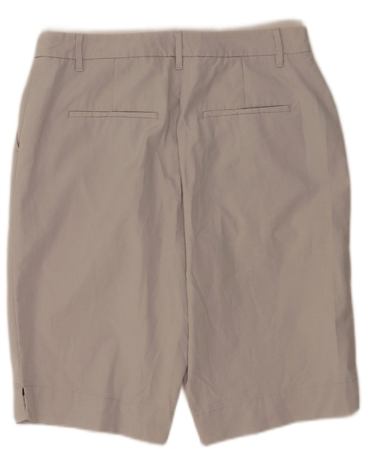 Marks & Spencer Damen Chinoshorts UK 12 Medium W30 Graue Baumwolle