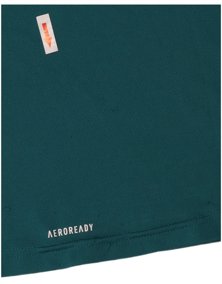 Adidas Jungen T-Shirt mit Grafik, 15–16 Jahre, grünes Polyester