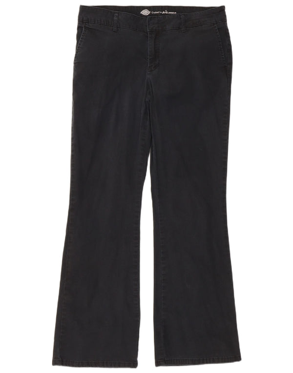 Dickies Damen Bootcut Slim Freizeithose W32 L30 Schwarz Baumwolle
