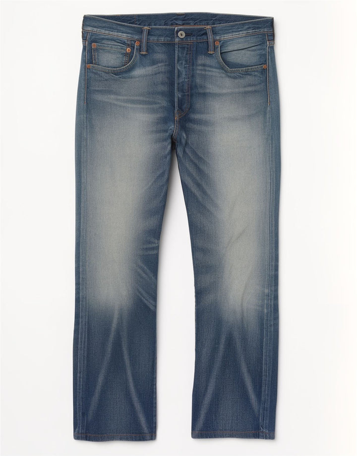 Levi's Herren 501 Straight Jeans W34 L28 Blaue Baumwolle