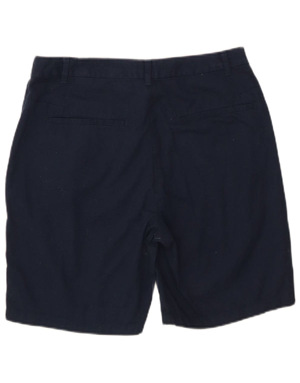 Marks & Spencer Damen Chinoshorts UK 10 Small W28 Marineblaue Baumwolle