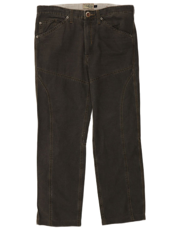 Brooksfield Herren Marlon Straight Casual Hose IT 50 Large W34 L29 Grau