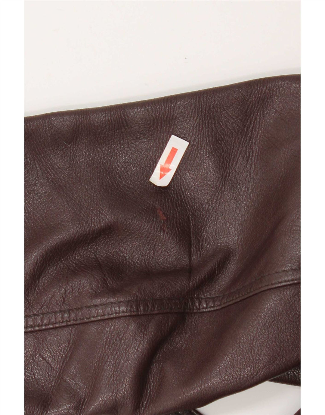 Vintage Damen Ledermantel UK 14 Medium Burgunder Leder