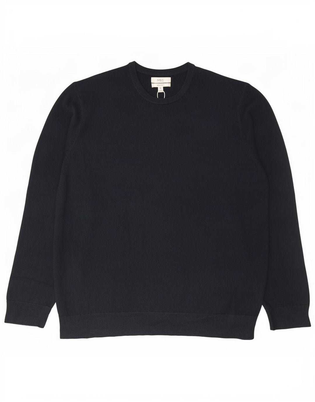 Marks & Spencer Herren-Pullover mit Rundhalsausschnitt, 2XL, Marineblau, Acryl