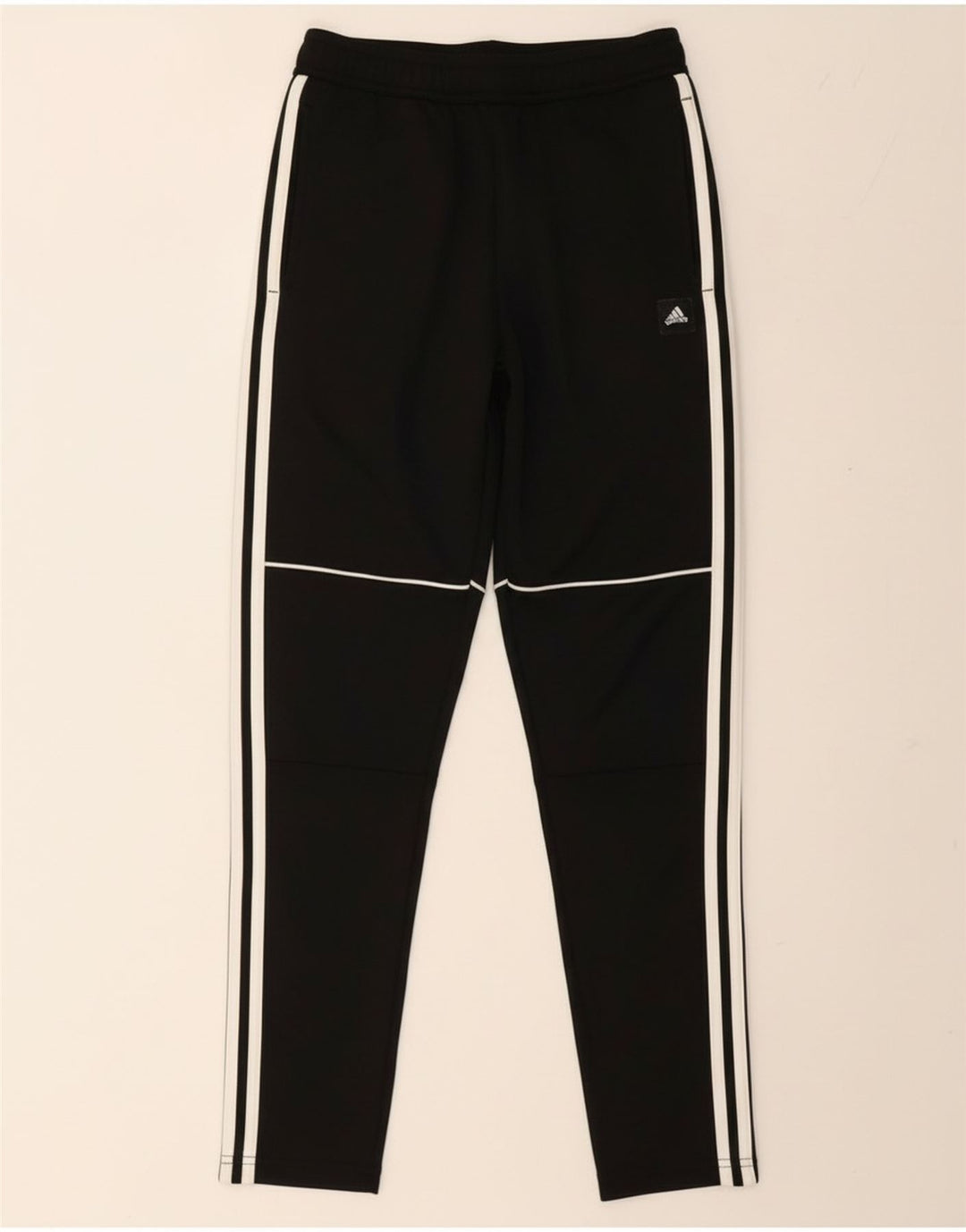 Adidas Damen Trainingshose UK 6 XS Schwarz Polyester