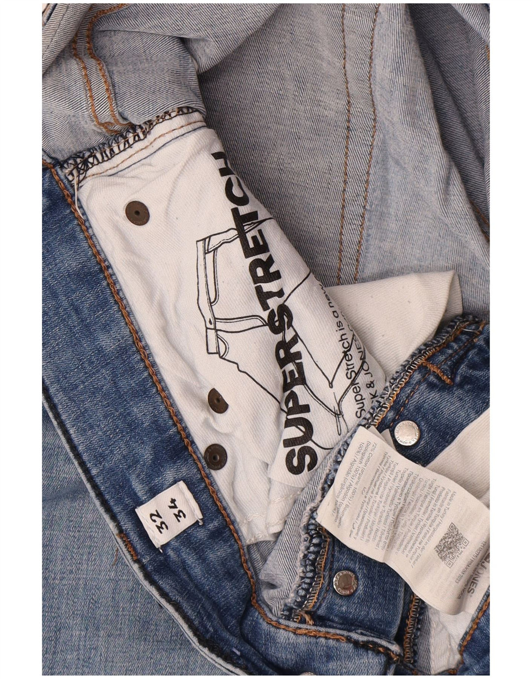 Jack & Jones Herren GLENN Slim Jeans W32 L34 Blaue Baumwolle