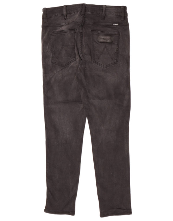 Wrangler Damen Distressed Slim Jeans W30 L26 Schwarze Baumwolle