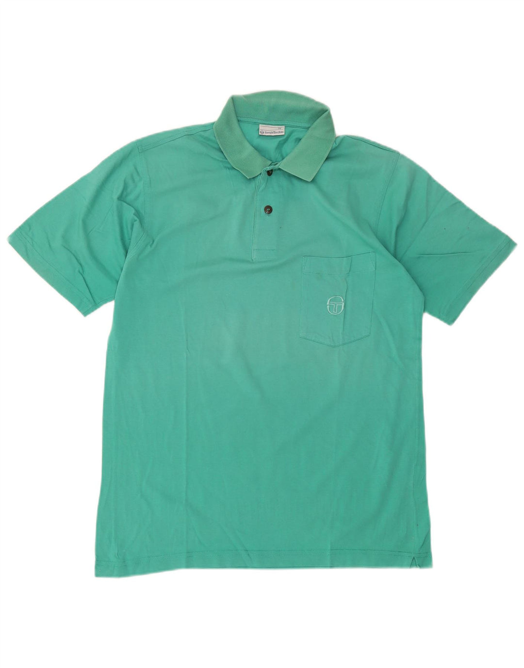 Sergio Tacchini Herren-Poloshirt aus mittelgrüner Baumwolle