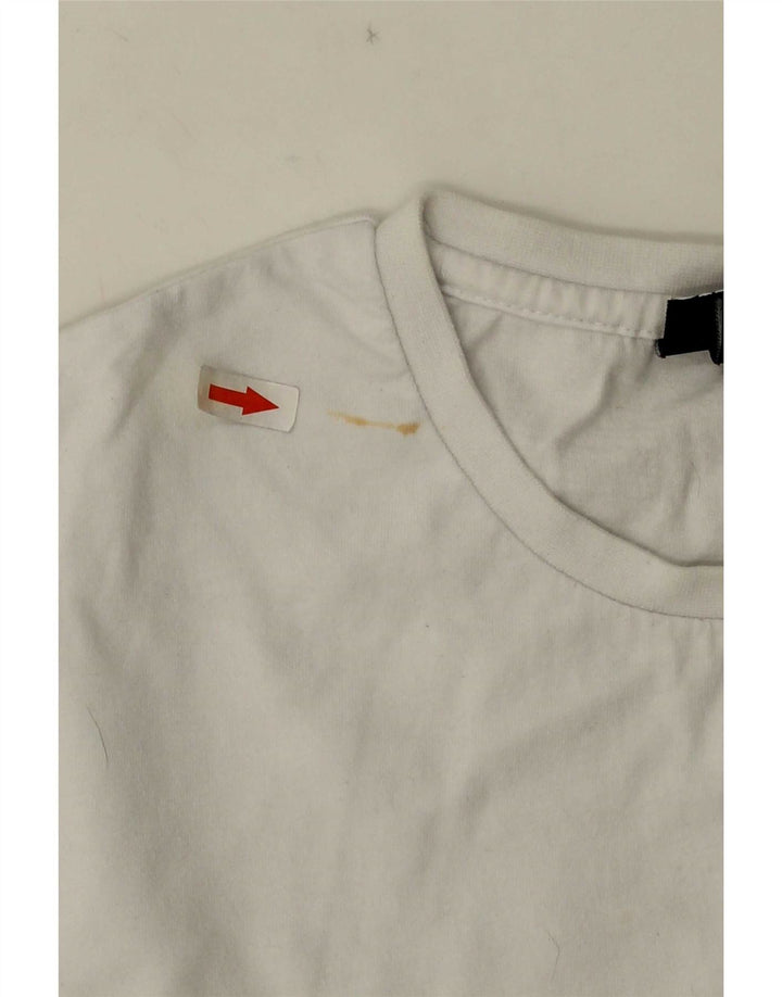 Ellesse Herren T-Shirt Top Große weiße Baumwolle