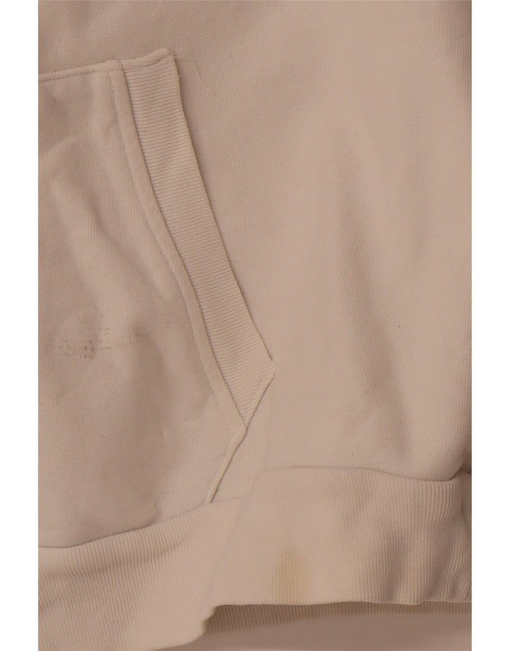 LEVI'S Damen-Pullover mit übergroßem grafischem Kapuzenpullover, Gr. 14, Mittel, gebrochenes Weiß