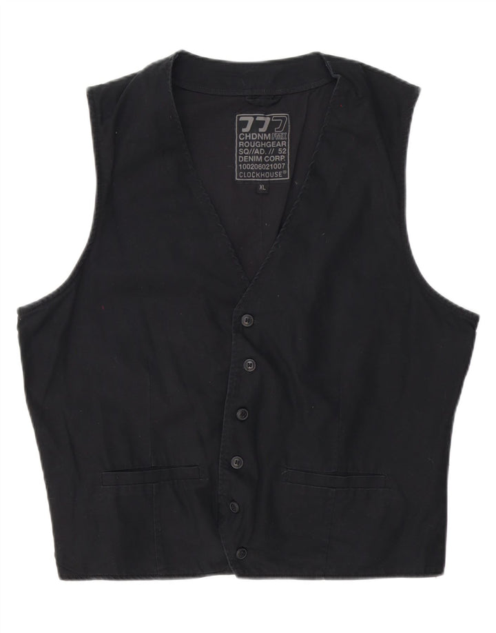 C&A Herrenweste XL, schwarze Baumwolle