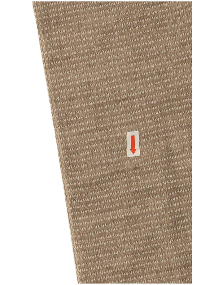 Marks & Spencer Herren-Pullover mit V-Ausschnitt, klein, Beige, Farbblock-Acryl