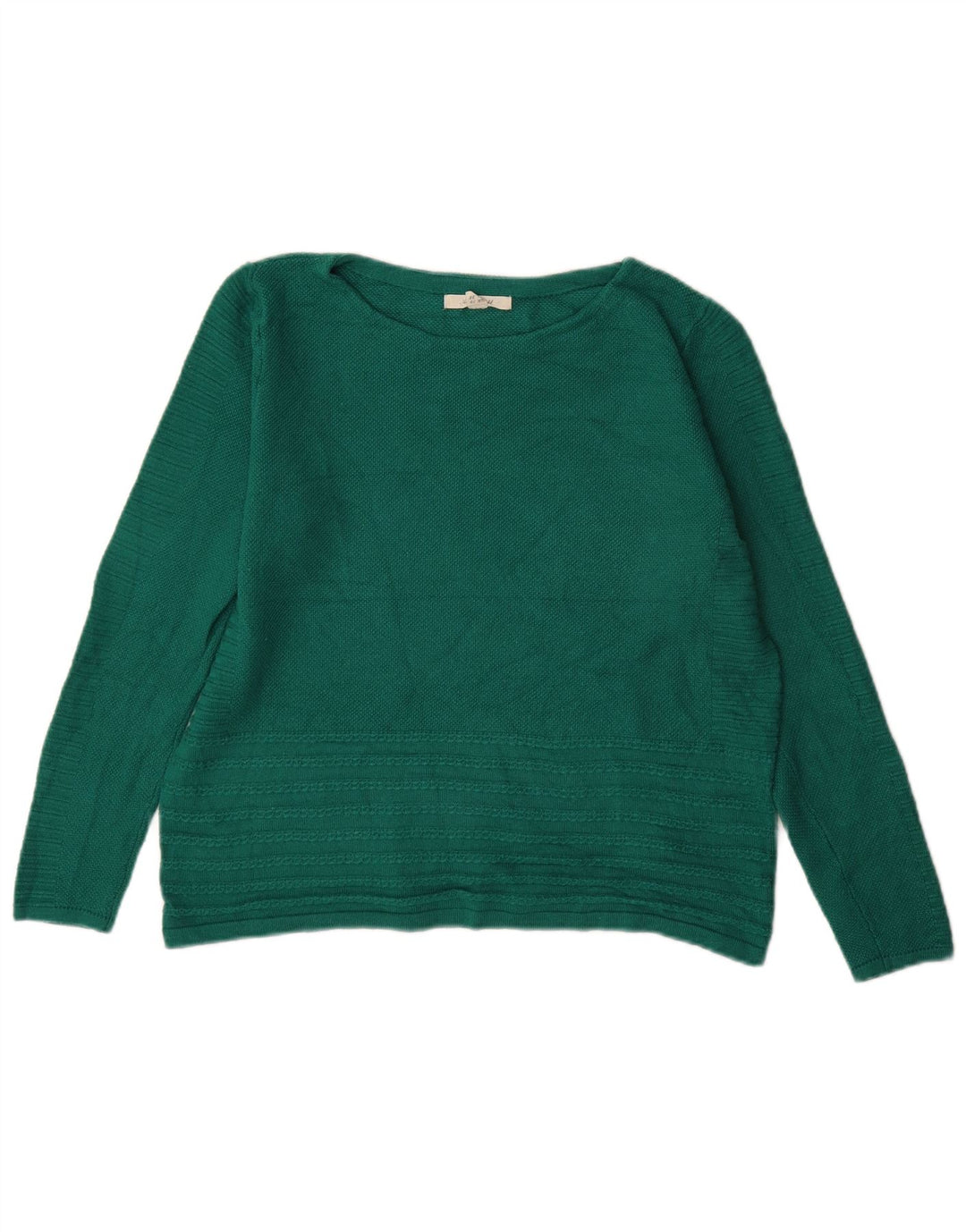 White Stuff Damen-Pullover, übergroß, U-Boot-Ausschnitt, Gr. 10, Größe S, Grün