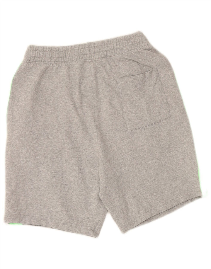 BENETTON Sportshorts für Jungen, 11–12 Jahre, 2XL, graue Colourblock-Baumwolle