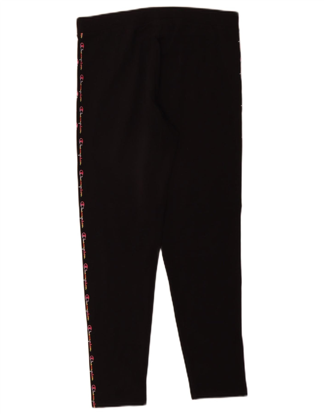 CHAMPION Womens Graphic Leggings UK 14 Medium Black