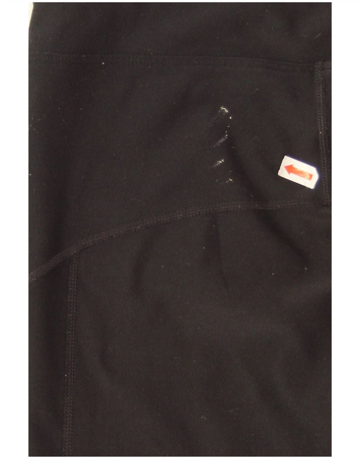 Nike Damen Dri Fit Leggings UK 16 Large Schwarz Polyester