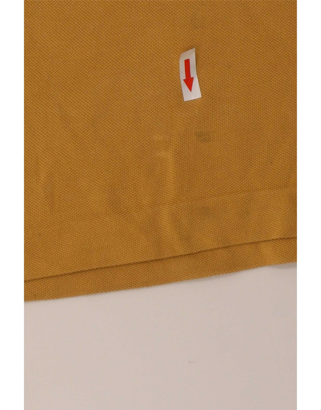 Lacoste Herren-Poloshirt, Größe 5, groß, gelbe Baumwolle