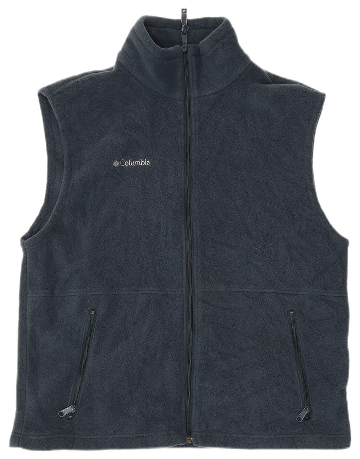 Columbia Herren Fleeceweste UK 40 Large Marineblau Polyester