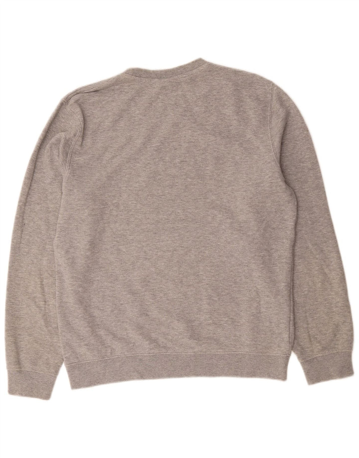 Champion Herren-Sweatshirt-Pullover aus mittelgrau gefleckter Baumwolle