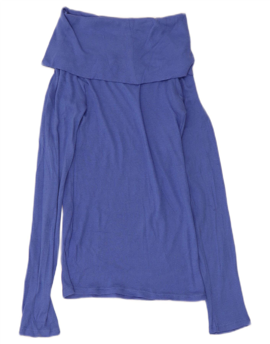 Zara Damen Rollkragenoberteil Langarm UK 8 Small Blau