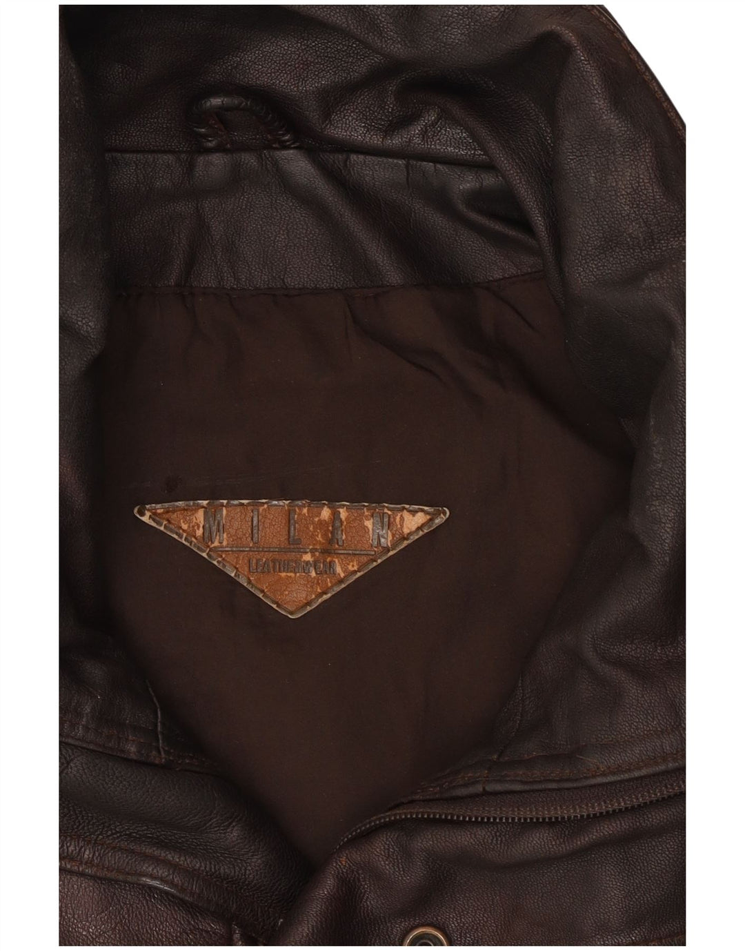 Milan Herren Lederjacke UK 40 Large Braun