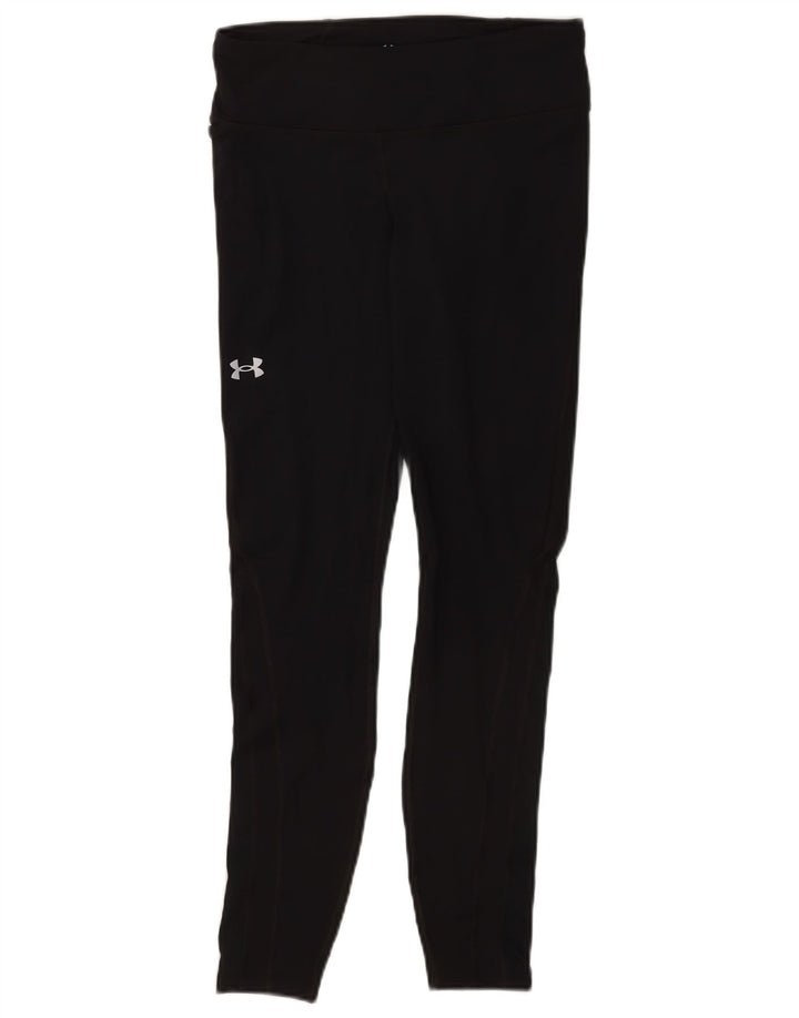Under Armour Damen Heat Gear Leggings UK 12 Medium Marineblau