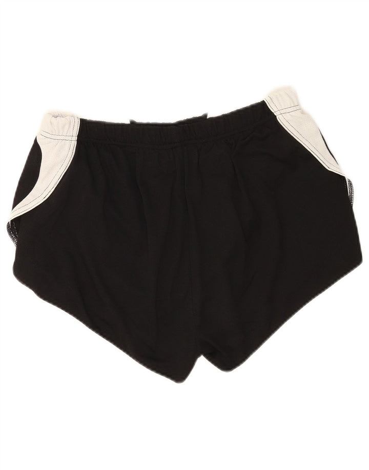 Asics Damen Sportshorts UK 12 Mittelschwarzes Colourblock-Polyester