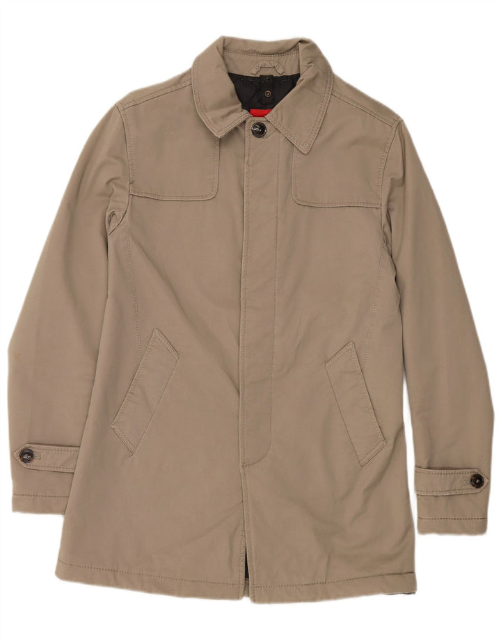Zara Herrenmantel UK 36 Small Beige Baumwolle