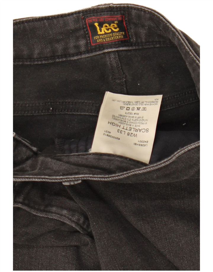 LEE Damen Scarlett High Skinny Jeans W28 L33 Schwarze Baumwolle