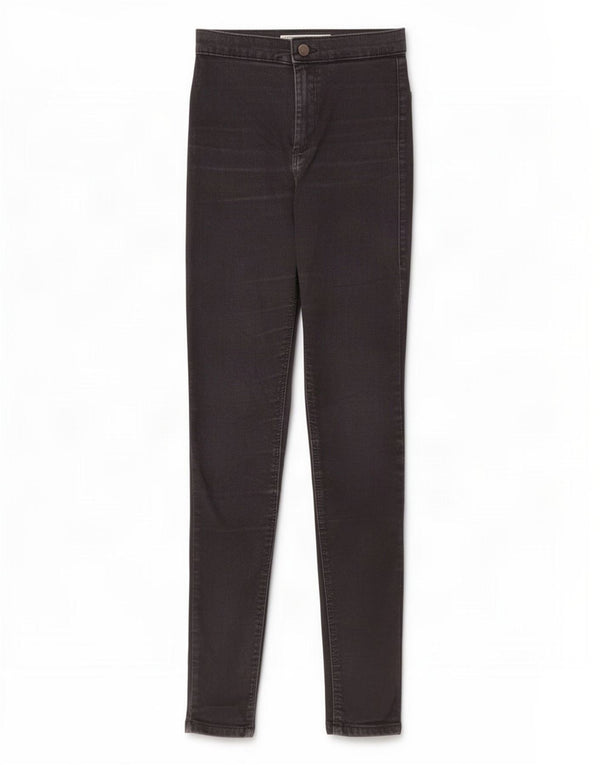Topshop Damen Joni Jegging Jeans W25 L28 Schwarze Baumwolle