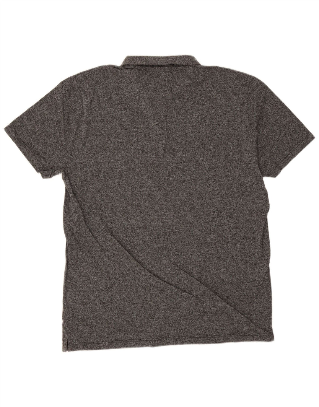 Reiss Herren-Poloshirt, große, grau gefleckte Baumwolle