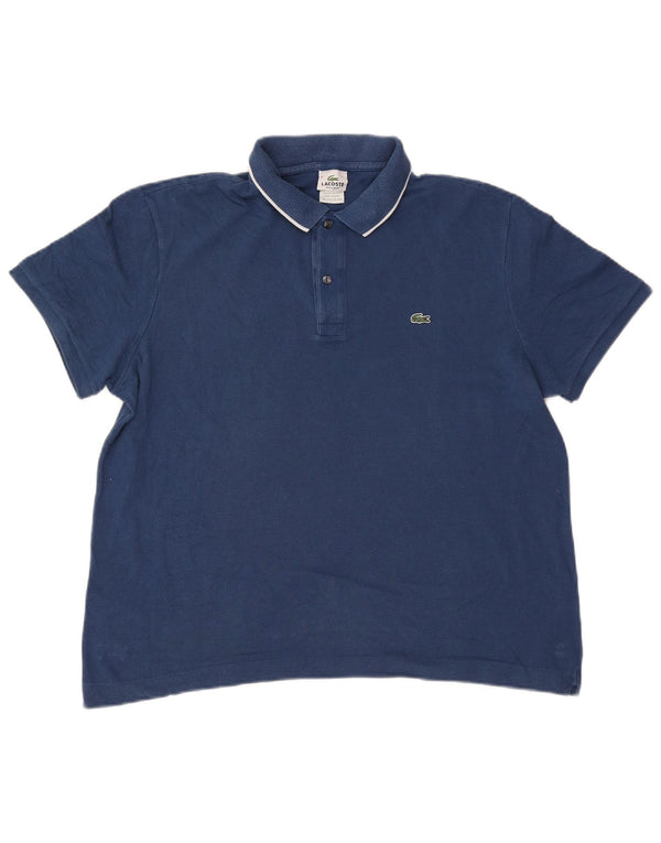 Lacoste Herren-Poloshirt mit normaler Passform, Größe 6 XL, Marineblau