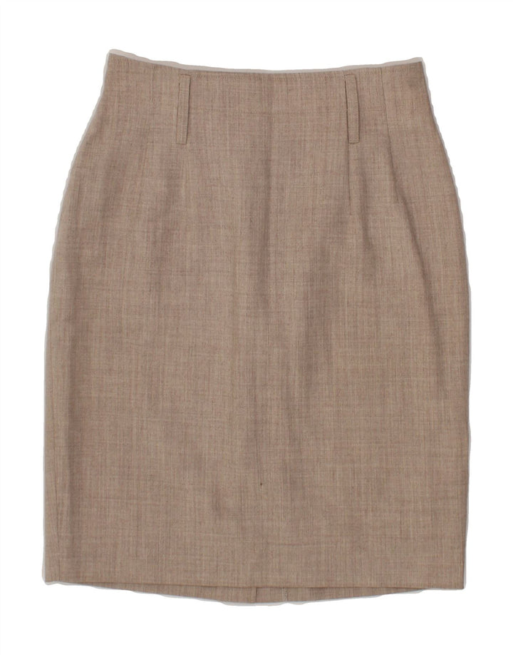 ASPESI Womens Pencil Skirt IT 42 Medium W26 Beige Wool Vintage Aspesi and Second-Hand Aspesi from Messina Hembry 