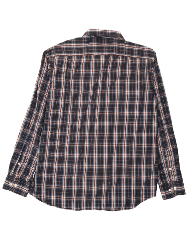 Carrera Herrenhemd 2XL Marineblau kariert