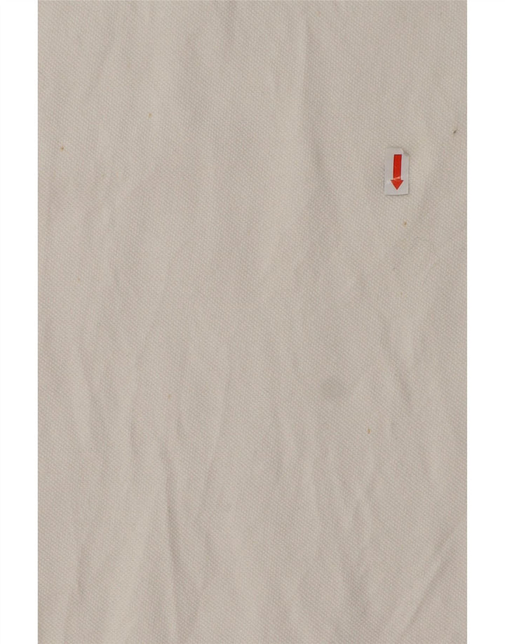 POLO RALPH LAUREN Herren-Poloshirt mit individueller Passform, langärmelig, Größe S, Weiß