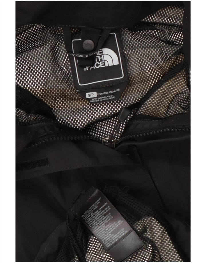 The North Face Damen-Regenjacke mit Kapuze, UK 10, Größe S, schwarzes Nylon