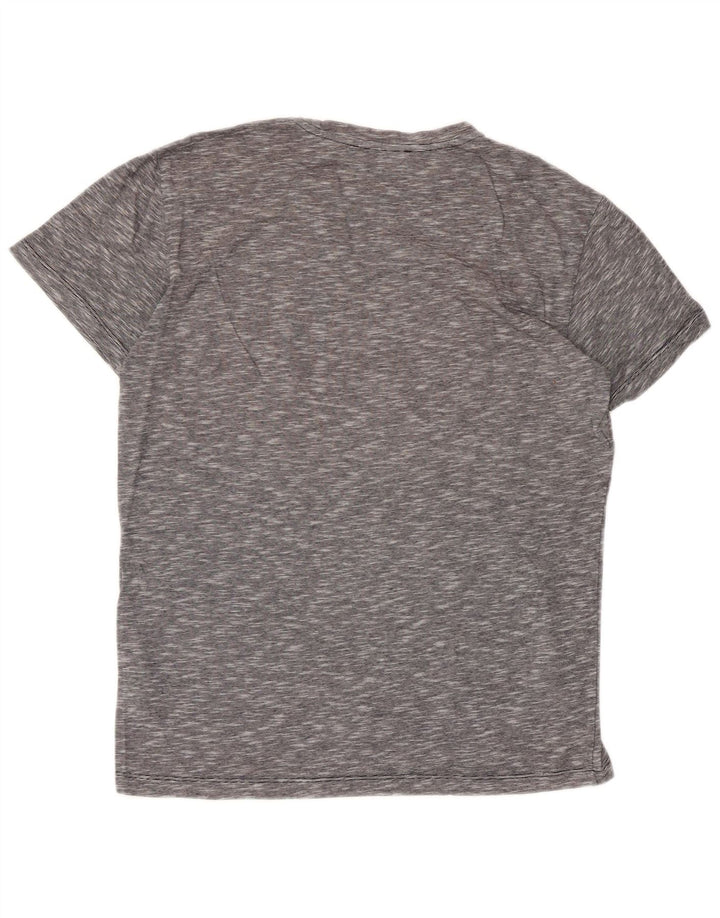 TRUSSARDI Herren-T-Shirt, klein, grau gesprenkelte Baumwolle