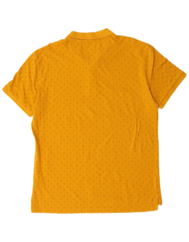 Levi's Herren-Poloshirt XL aus gelb gefleckter Baumwolle