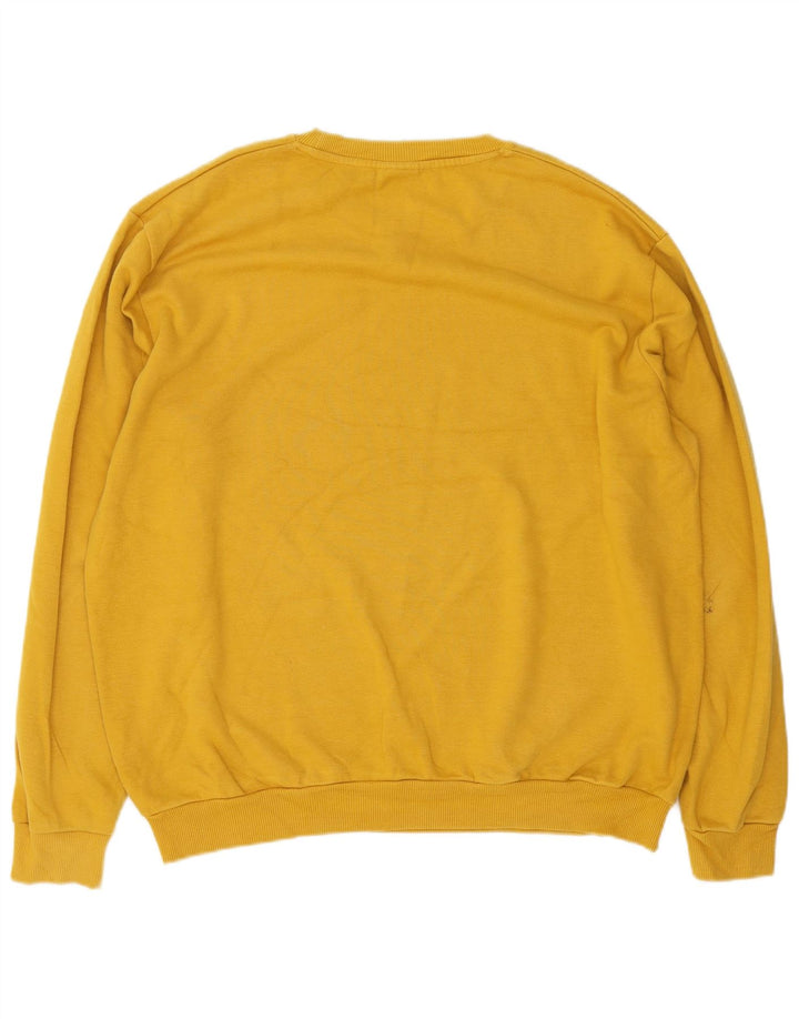 Zara Herren Sweatshirt Pullover 2XL Gelb Baumwolle