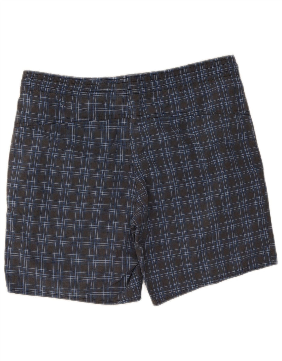 Adidas Herren-Badeshorts, klein, marineblau, kariert, Polyester