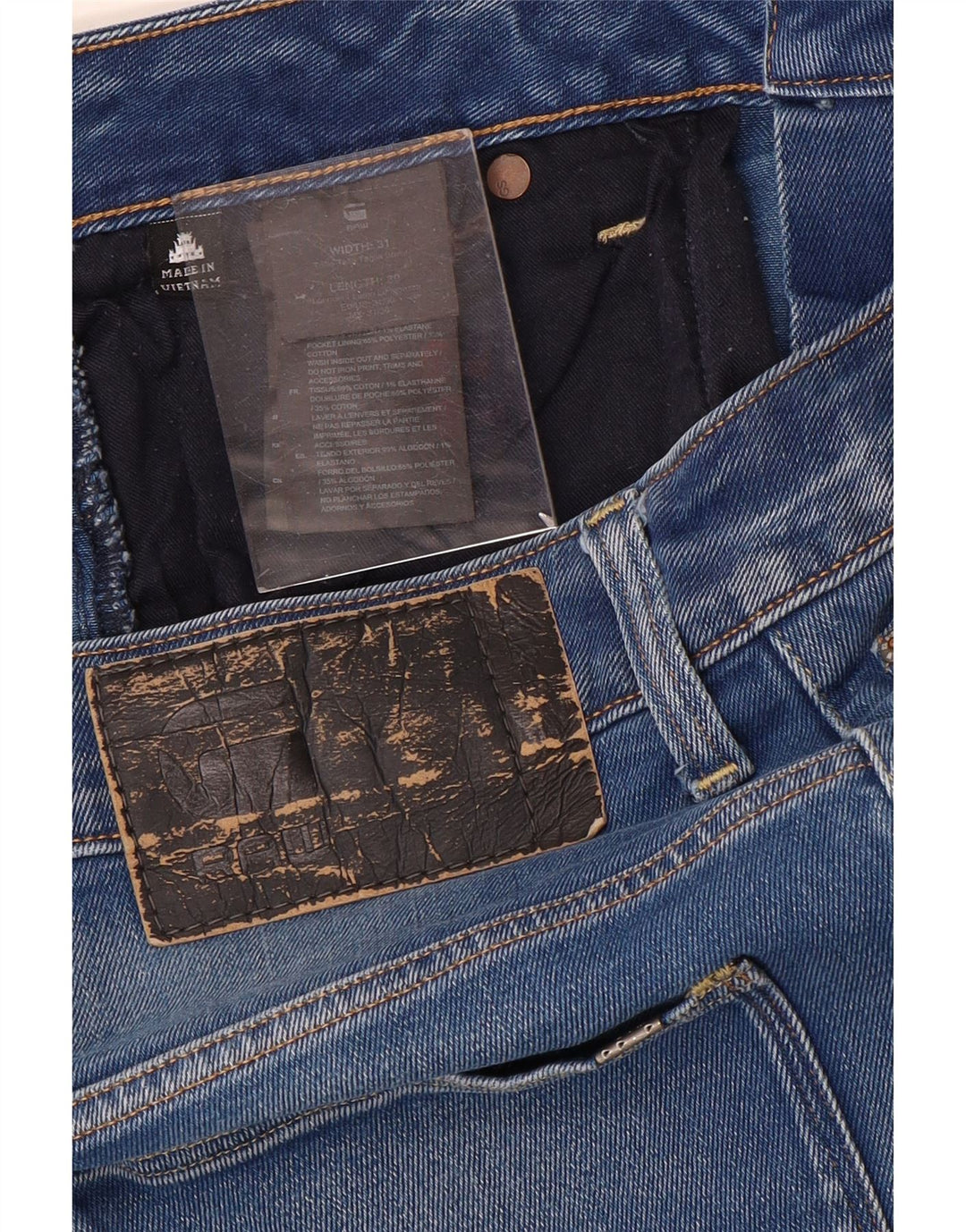 G-Star Herren Banana Slim Jeans W31 L30 Blau