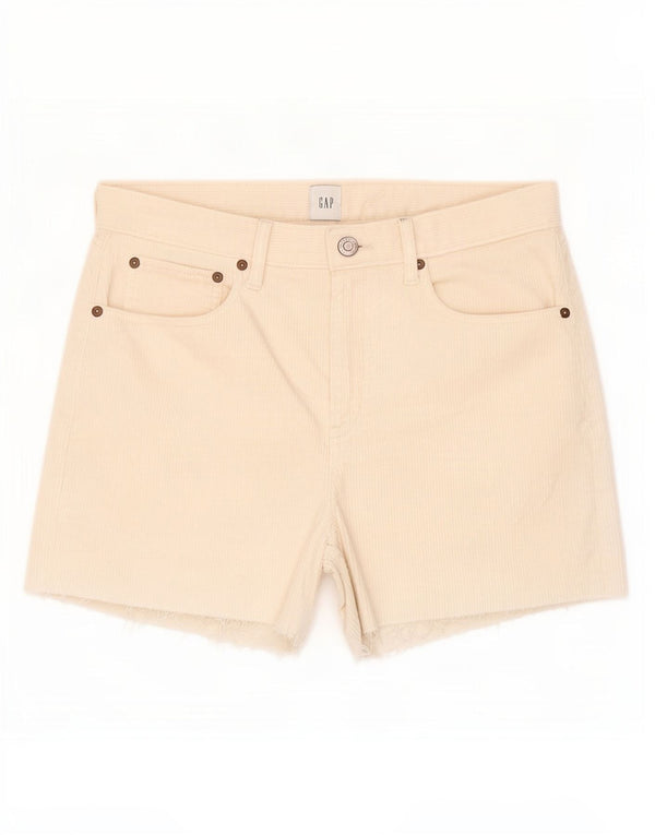 Gap Damen Cordshorts Medium W28 Off White Cotton