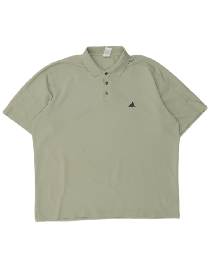 ADIDAS Herren Poloshirt XL Grün Polyester
