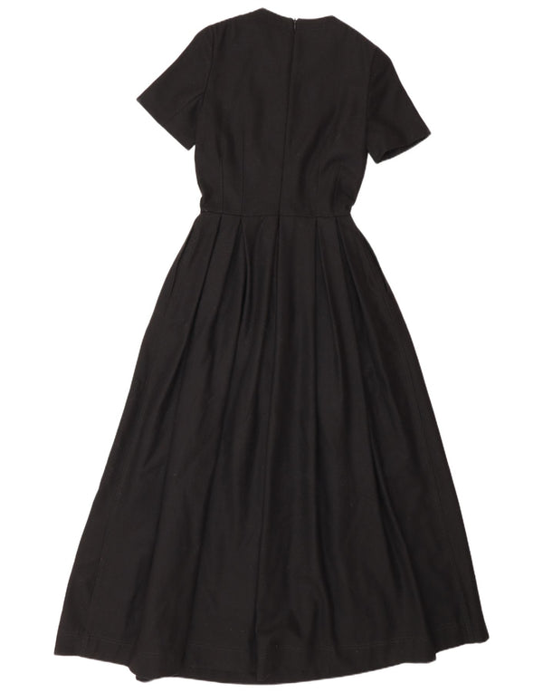 Massimo Dutti Damen Maxikleid EU 34 2XS Schwarze Wolle