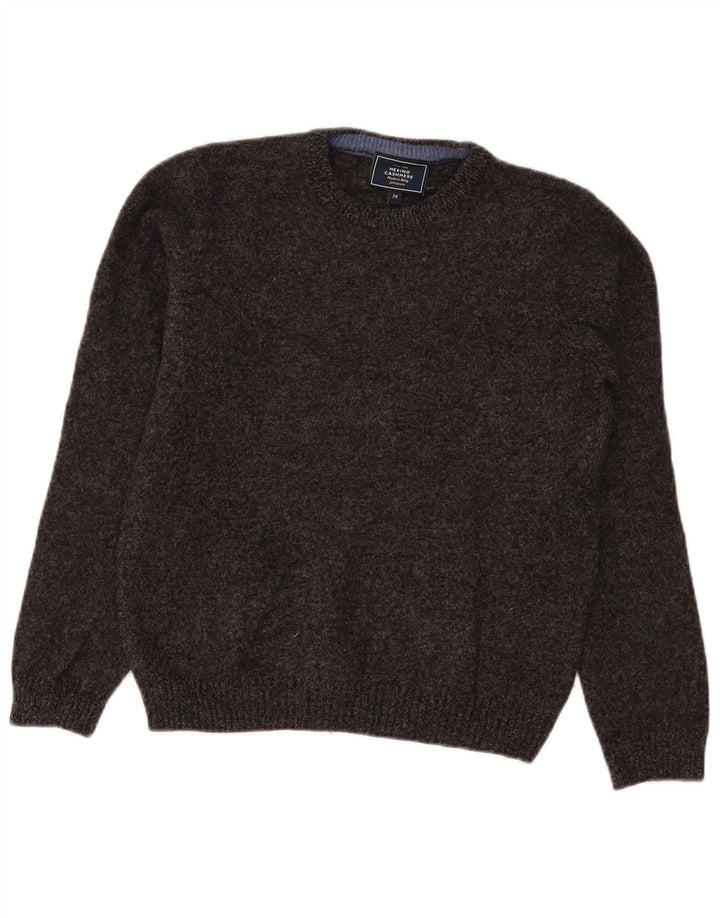 John Lewis Damen-Pullover mit Rundhalsausschnitt, UK 14, mittelgraue Lammwolle